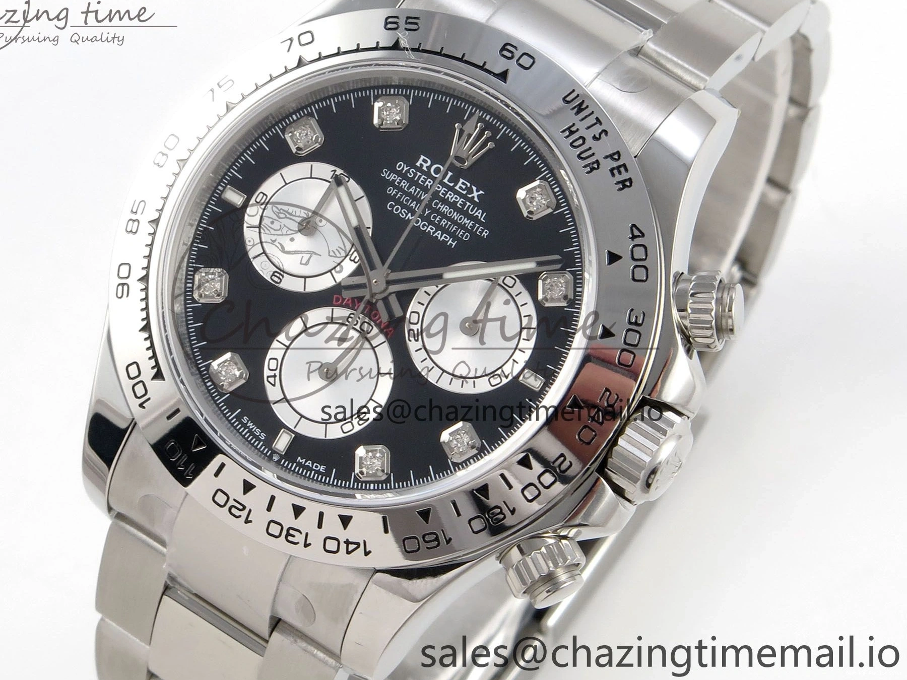Good Copy Rolex Watches DD Tailored 1:1 SS Clone Daytona SS Clean on 126509 Best Black Edition Bracelet Dial 255 Super 1218
